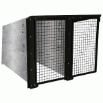 ABRI VÉLOS BERLIN COMPLÉMENTAIRE 2 PLACES PORTES PEINTES - NOIR 9005 - MANUTAN COLLECTIVITÉS