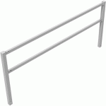 BARRIÈRE CHEMINS PIÉTONS-BARRE À HAUTEUR DE GENOUX-3000MM - SCHAKE