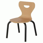 CHAISE MALIBU 4P - T1 - COQUE HÊTRE / ALU NOIR 9005 - MANUTAN EXPERT