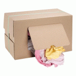 CHIFFON TEXTILE COTON COULEUR ASSORTIES - BOÎTE DE 9,5 KG