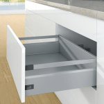 KIT ARCITECH 126 AVEC BANDEAUX HAUTEUR 186 - DÉCOR : BLANC - LONGUEUR : 270 MM HETTICH DÉCOR BLANC