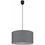 SUSPENSION LAMPE DE SALLE À MANGER PLAFONNIER SUSPENSION LAMPE DE SALON MÉTAL TEXTILE ANTHRACITE E27 D 40 CM