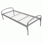 LIT SIMPLE THELIA TOUT MÉTAL SOMMIER TREILLIS 90 X 190 ALUMINIUM - MANUTAN COLLECTIVITÉS