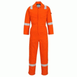 PORTWEST FR28 COMBINAISON FR LEGÈRE ANTISTATIQUE 280G ORANGE - TAILLE S - STANDARD