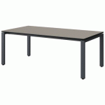 TABLE MALIBU 160X80 T3 SOUDÉ ST ANTIB GRIS U727/NO GRIS 7016