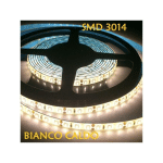 TRADE SHOP TRAESIO - 5 MÈTRES BANDE 300 LED 3014 SMD POUR EXTÉRIEUR IP65 12 V DC WARM COLD -BLANC CHAUD- - BLANC CHAUD