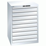 ARMOIRE BLANC PUR 717X725X1000 AVEC 9 TIR. 200KG - LISTA