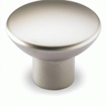 BOUTON DE MEUBLE ROND LADERA NICKELÉ MAT - H 28 MM - D 35 MM - PAR 4 HETTICH