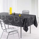 NAPPE EN POLYESTER ARGENT BULLY ANTHRACITE 150 X 240 CM