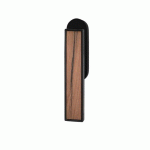 POIGNÉE DE FENÊTRE TORINO F534Y -VERROUILLABLE AVEC CLÉ -NOIR ET BOIS KARCHER DESIGN