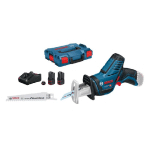 SCIE SABRE 12V GSA 12V-14 + 2 BATTERIES 2.0 AH + CHARGEUR EN COFFRET L-BOXX - BOSCH - 060164L90D