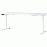 BUREAU RÉGLABLE ÉLECTRIQUE GW-MAILAND - 180CM - BLANC - GERMANIA