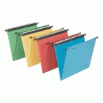 LOT DE 25 - DOSSIER SUSPENDU POUR TIROIRS PREMIUM KRAFT VMG ESSELTE FOND NORMAL COULEURS ASSORTIES