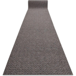 PAILLASSON ANTIDÉRAPANT POUR LES MÈTRES COURANTS 100 CM MAGNUS 1951 ZIGZAG EXTÉRIEUR, INTÉRIEUR BEIGE BEIGE 100X370 CM