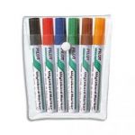 PILOT POCHETTE DE 4 MARQUEURS EFFAÇABLES À SEC POUR TABLEAUX BLANCS POINTE OGIVE CORPS ALUMINIUM WBMA-TM