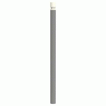 POTELET VITYL PMR TÊTE GORGES MÉT HTR 1.20M Ø76MM GRIS 9006 - BUTON DESIGN
