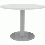 TABLE DE RÉUNION 100XH735 CM ÉP.25MM BLANC/GRIS ALU - EOL