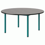 TABLE MALIBU Ø 120 T3 4P STRA BÉTON F186/NOIR BLEU 5018