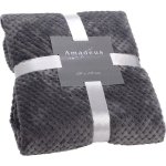 AMADEUS - PLAID DAMIER 130 X 170 CM ANTHRACITE ANTHRACITE