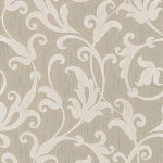 BRICOFLOR PAPIER PEINT BAROQUE TAPISSERIE BAROQUE PAPIER PEINT INTISSÉ BEIGE / CRÈME GRIS - 10,05 X 0,53 M