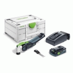 SCIE-OSCILLANTE 18V OSC 18 HPC 4,0 EI-PLUS + BATTERIE 4 AH + CHARGEUR + COFFRET SYSTAINER - FESTOOL - 576595