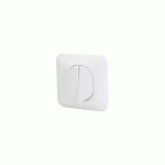 DOUBLE INTERRUPTEURS VA-ET-VIENT OVALIS 10 A AVEC PLAQUE BLANC - SCHNEIDER ELECTRIC - S266214