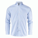 J.HARVEST & FROST YB50 TWILL CHEMISE REGULAR FIT HOMMES BLEU CIEL/RAYURE - TAILLE XXL
