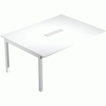 PROLONGATION TABLE RÉUNION TRENDY -160CM-PIEDS BLANC - BLANC - ARTARREDI
