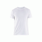 T-SHIRT STRETCH - PACK X2 BLANC XL - BLAKLADER