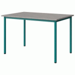 TABLE MALIBU 120X80 T6 4P STRA ABS BÉTON F186/BLEU 5018