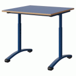 TABLE MALIBU 80X80 T3/T6 DL ST ALAISÉ BLEU U525/BLEU 5005 - MANUTAN EXPERT