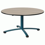 TABLE MALIBU Ø 120 T3 PC STRA ANTIB ACACIA/NOIR BLEU 5025