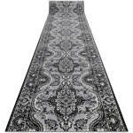 TAPIS DE COULOIR BCF MORAD WIOSNA ROSETTE GRIS 80 CM GREY 80X440 CM