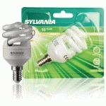 LAMPE FLUO COMPACTE SPIRALE E14 9W 2700K BL1 SYLVANIA 0035218