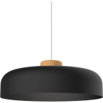 BOIS SUSPENSION, 1XE27, MAX 42W, MÉTAL, MATT BLACK, D40CM 40 NOIR - RAL 9005 - NOIR - RAL 9005 - LUMICOM