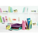 CORBEILLE À COURRIER RE-LOOP, A4, PLASTIQUE ÉCO, ROUGE - LOT DE 6