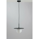 LUCEAMBIENTEDESIGN - SUSPENSION DE PLAFOND GLOBE, NOIR, G9 - FAN EUROPE