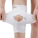 GALVARAN KNEE BRACE WITH SIDE STABILIZERS FOR MENISCAL TEAR KNEE PAIN ACL MCL ARTHRITIS INJURIES RECOVERY, BREATHABLE ADJUSTABLE KNEE SUPPORT-WHITE