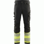 PANTALON HAUTE-VISIBILITÉ STRETCH 4D - NOIR/JAUNE - C144 - BLAKLADER