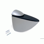 SUPPORT POUR ÉTAGÈRE EN BOIS OU VERRE - GRIS MÉTAL - LOT DE 2 - AZOR EMUCA