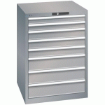 ARMOIRE GRIS PIGEON 717X725X1000 AVEC 8 TIR. 75KG - LISTA