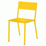 CHAISE CANADA ACIER 4 PIEDS - JAUNE - JAYSO