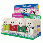 GOMME EN PLASTIQUE SQUEEZY SPORTS, PRÉSENTOIR