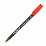 LOT DE 2 - STYLO FEUTRE STAEDTLER LUMOCOLOR 313 S PERMANENT POINTE 0,4 MM - ÉCRITURE EXTRA-FINE ROUGE