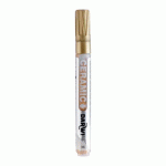LOT DE 6 - DARWI MARQUEUR PEINTURE SUR CÉRAMIQUE À FROID POINTE CONIQUE FINE 2MM - OR
