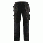 PANTALON DE TRAVAIL ARTISAN BAS AMOVIBLES NOIR TAILLE 48C - BLAKLADER