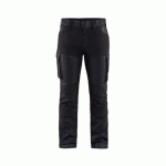 PANTALON DE TRAVAIL MAINTENANCE DENIM STRETCH 2D FEMME BLEU FONCÉ/NOIR C44 - BLAKLADER