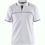 POLO BICOLORE BLANC/GRIS FONCÉ TAILLE XXXL - BLAKLADER