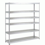 RAYONNAGE MANUTAN RAPID 1 2440X1830X915 6 TABL METAL ZINGUE