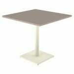 TABLE MENORCA 80X80 T6 ÉP 24MM STR ALAI CHÊNE H. CAPPU/1013 - MOBIDECOR